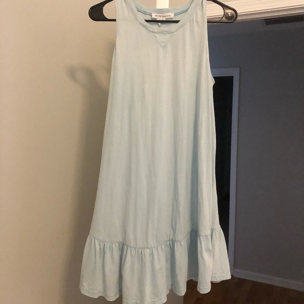BCBG light blue tank top dress